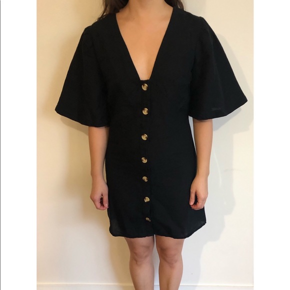 topshop angel sleeve shift dress